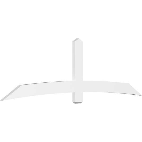 Ekena Millwork Bellingham Architectural Grade PVC Gable Bracket, 108"W x 31 1/2"H x 2"D x 6"F, 7/12 Pitch GBP108X32X0206BEL00 - main